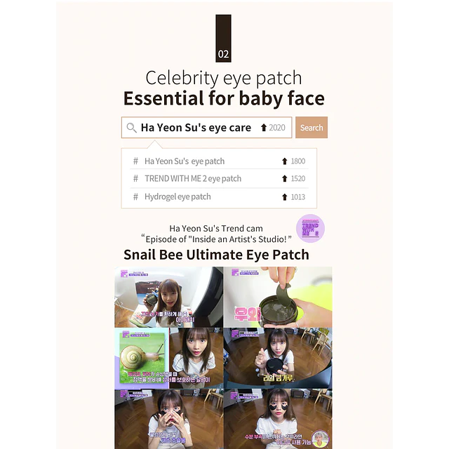 Snail Bee Ultimate Hydrogel Eye Patch (Vitalidad / Elasticidad)