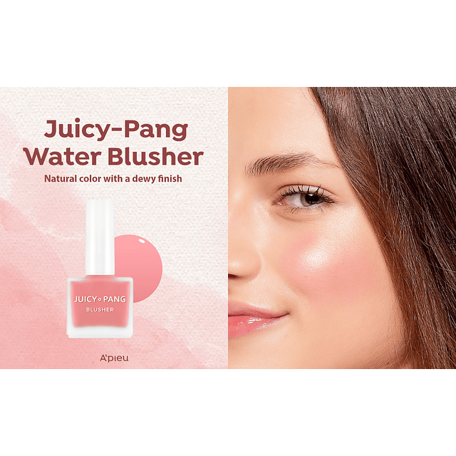 Juicy Pang Water Blusher (Color I'm Strawberry / Rubor Liquido Natural) 