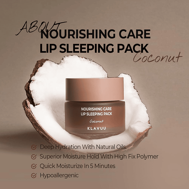  Nourishing Care Lip Sleeping Pack Coconut (Balsamo / Mascarilla de Labios)