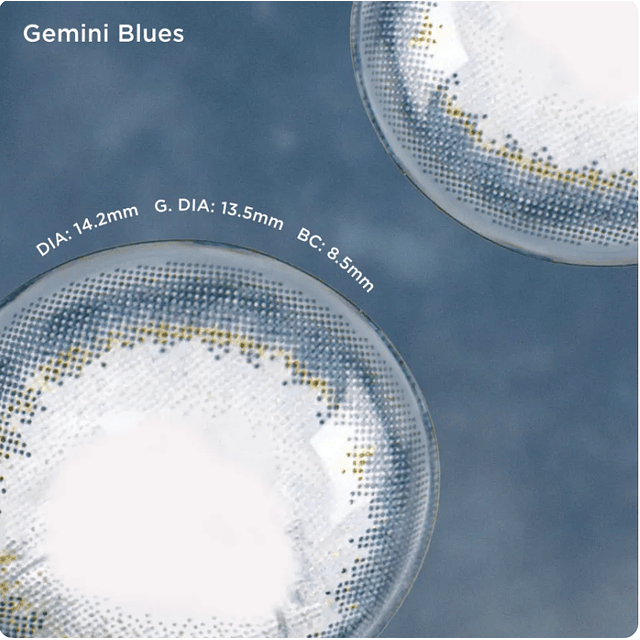Lentes Moody Gemini Blues (Starry Blue) 1 Day, 10 Pcs