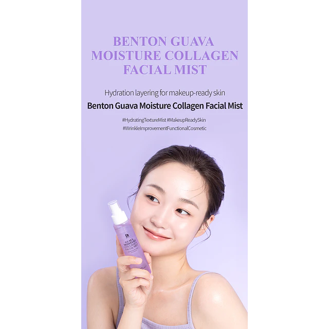 Guava Moisture Collagen Facial Mist (Bruma Hidratante, Calmante y Anti Envejecimiento)