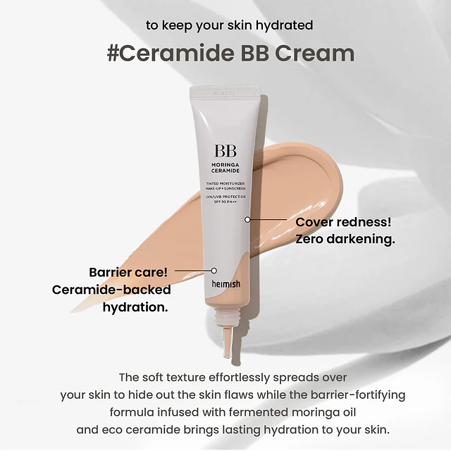 (#27 Light Tan) Moringa Ceramide BB Cream SPF 30 PA++