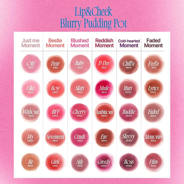 Lip & Cheek Blurry Pudding Pot ( Crush )