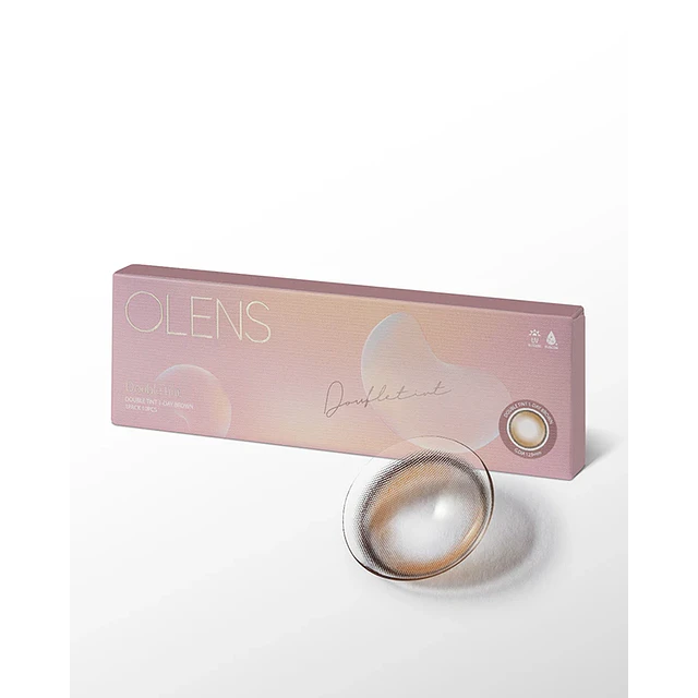 Lentes Double Tint Brown ( Hanni / NewJeans ) 1 Day (Diarios 10pcs)  Efecto Natural 