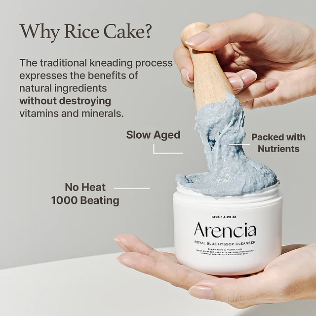 Fresh Blue Hyssop Rice Mochi Cleanser