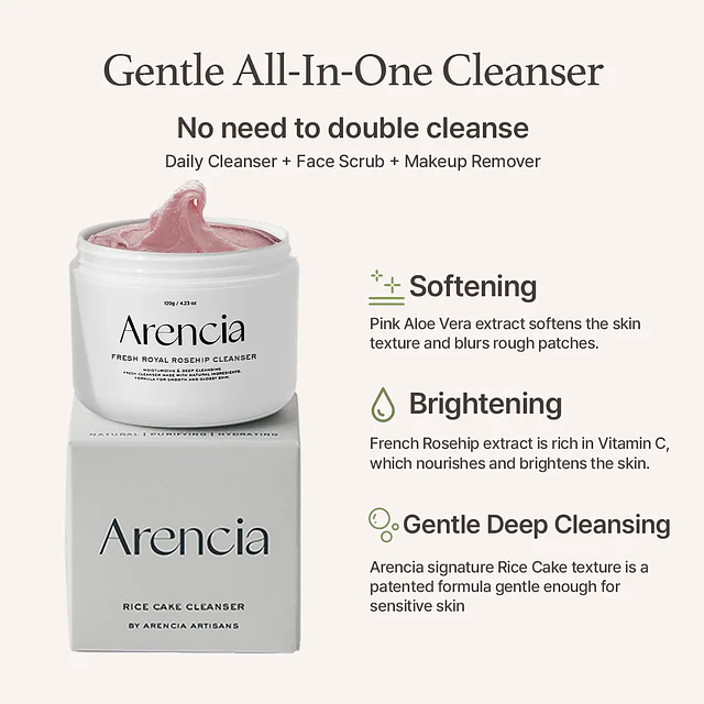 Fresh Rosehip Rice Mochi Cleanser
