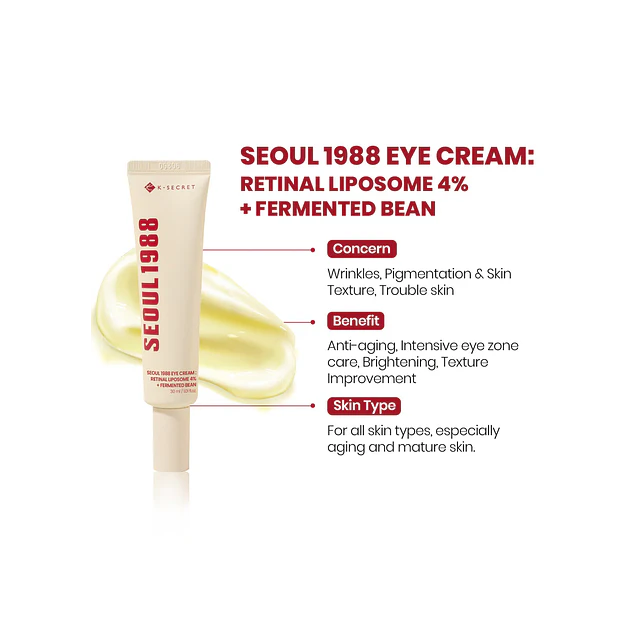 SEOUL 1988 Eye Cream : Retinal Liposome 4% + Fermented Bean
