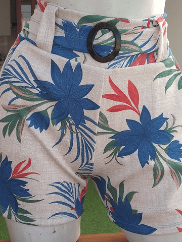 SHORT AKIOLOAS MULTICOLOR TURQUESA