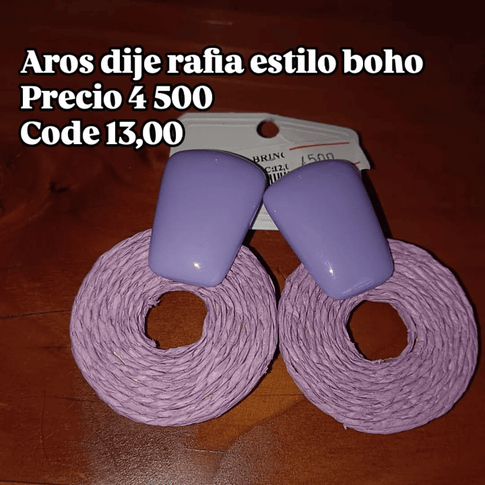 AROS BOHO MORADOS