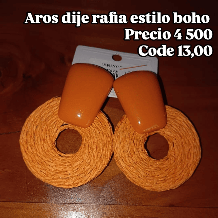AROS BOHO NARANJOS