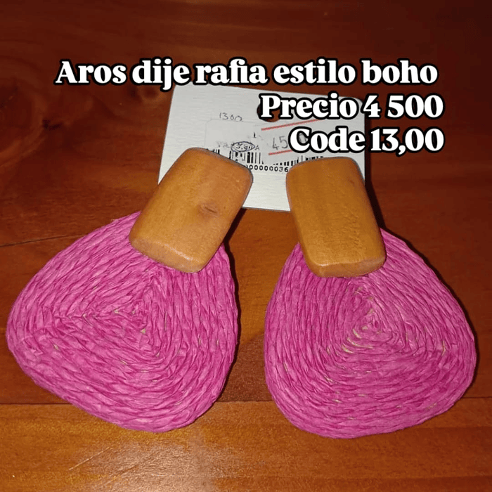 AROS BOHO FUCSIA