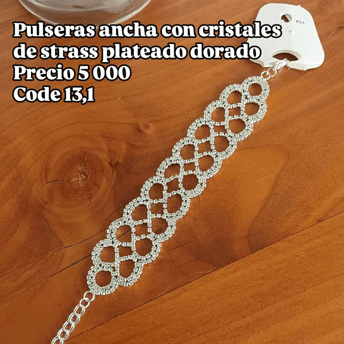 PULSERA CRISTALES STRASS 2