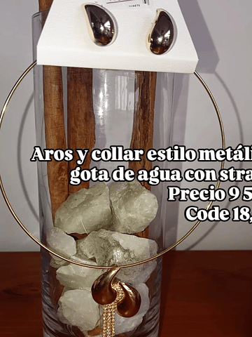 CONJUNTO GOTA STRASS