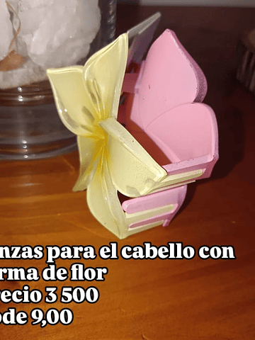 PINZA FLOR AMARILLA