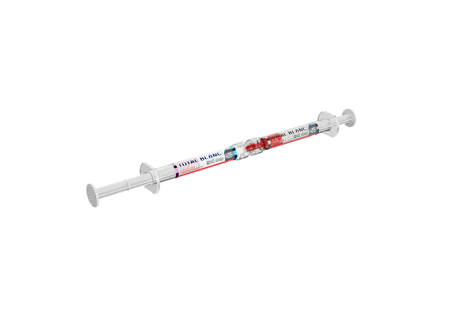 MINI KIT JERINGAS BLANQUEAMIENTO DENTAL AL 35% DFL TOTAL BLANC ONE STEP 2
