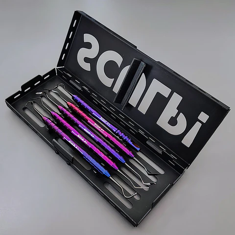 Pack Espatulas SCULP! 2026 Mango Purpura + Alpha Etch + C22 Blanqueador. 3 CUOTAS SIN INTERÉS