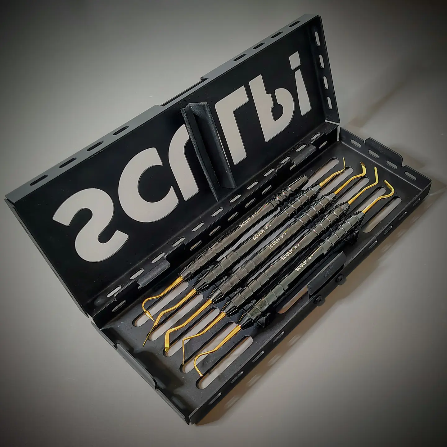 Pack Espatulas SCULP! 2026 Mango Negro + Alpha Etch + C22 Blanqueador. 3 CUOTAS SIN INTERÉS 1