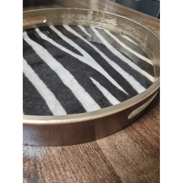 Bandeja redonda Animal Print