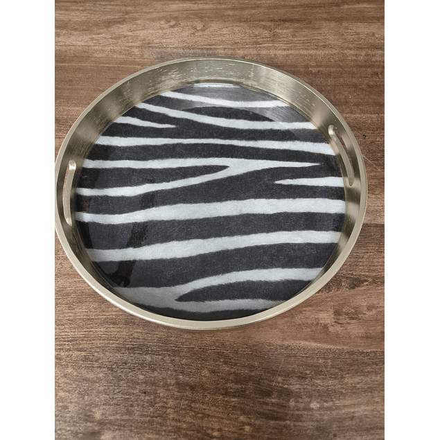Bandeja redonda Animal Print