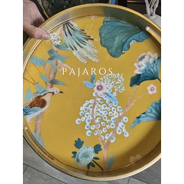 Bandeja redonda Pajaros