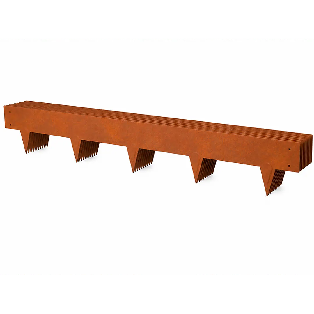 Pack Solerilla CORTEN / bordura jardín 10 metros - entrega inmediata  1