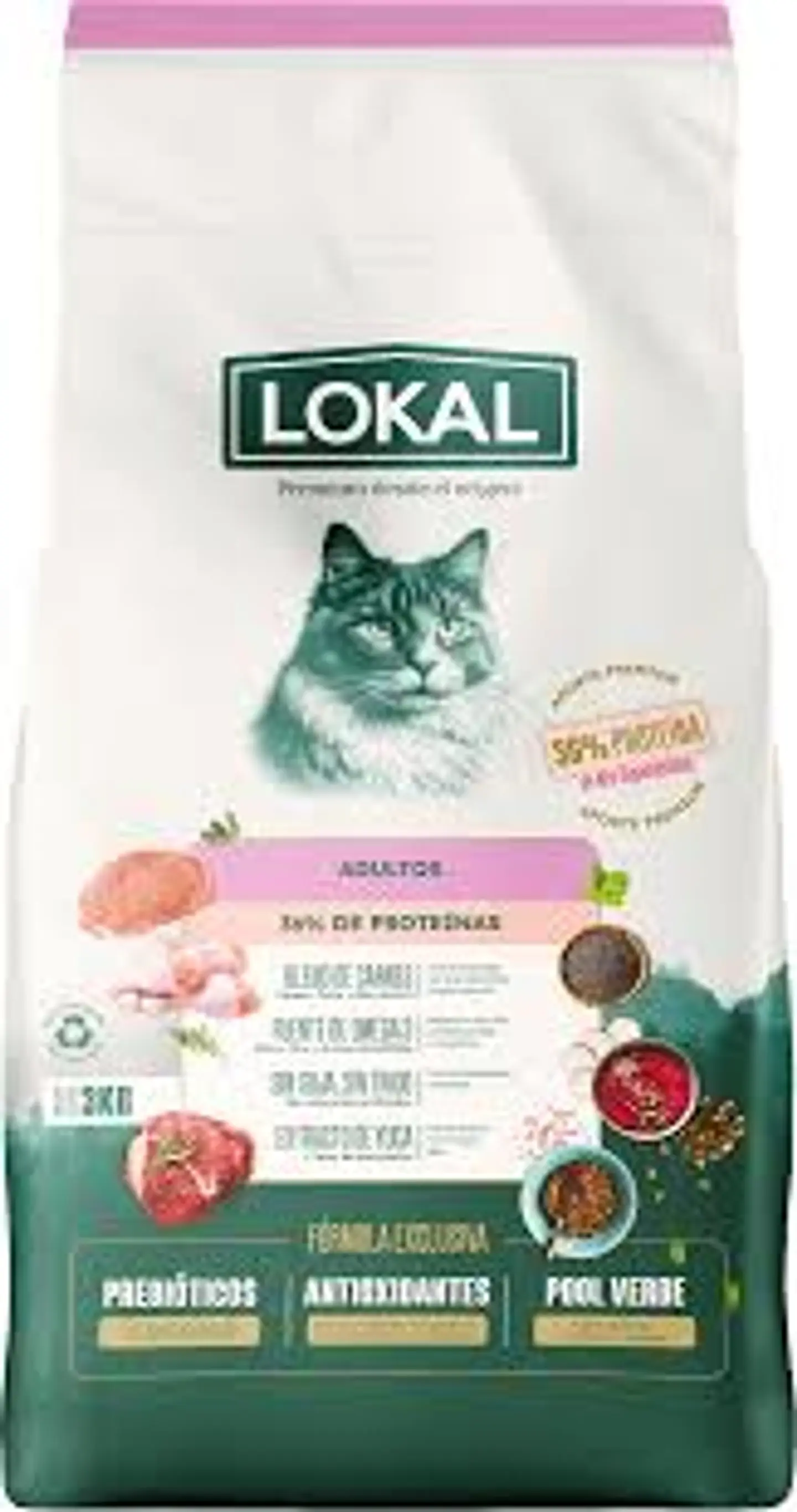 Alimento Balanceado Lokal Gato Adulto x 7.5kg 1
