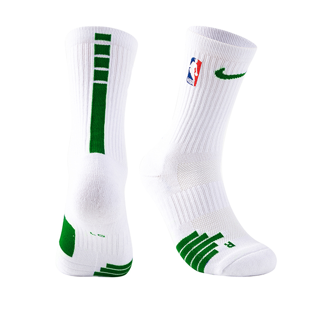Calcetín Nike Elite NBA  Blanco/Verde