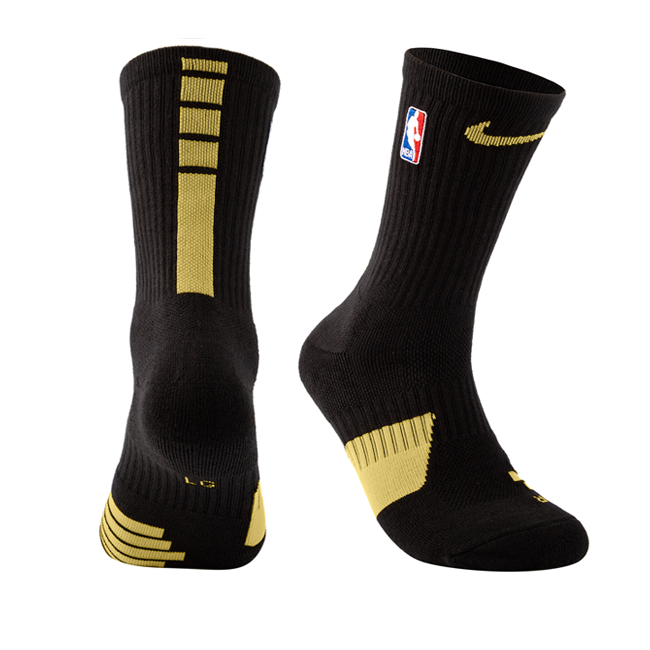 Calcetín Nike Elite NBA Negro/Dorado
