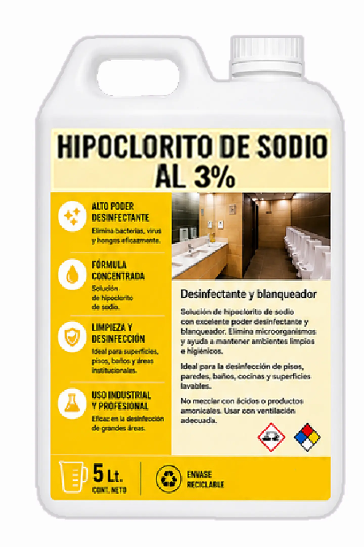 CLORO 3% 5 LT 1
