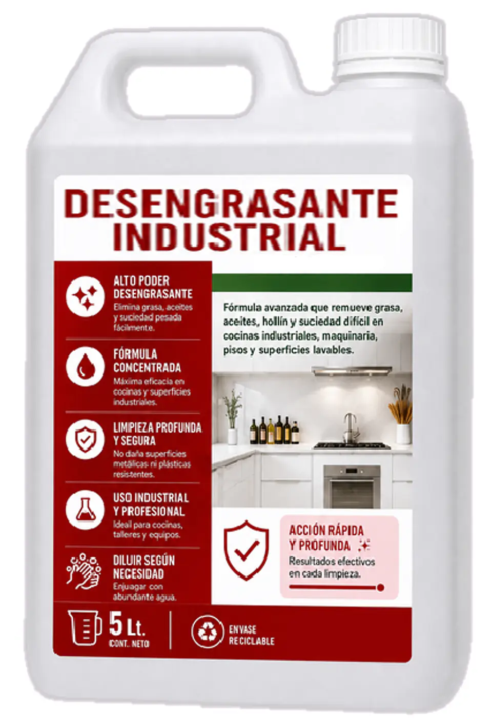 DESENGRASANTE INDUSTRIAL 5 LTS 1
