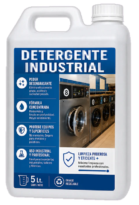 DETERGENTE INDUSTRIAL 5 LTS