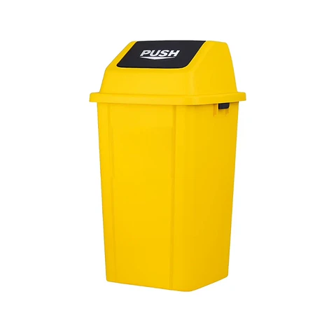 BASURERO TAPA VAIVEN 60 LTS VERDE