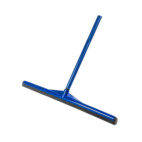 SECA PISO PLASTICO CON MANGO METALICO 55 CM AZUL