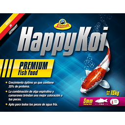 Happy Koi, 5mm Saco de 15kg, formato criador 