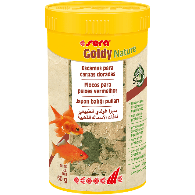 Sera Goldy Nature 250ml - 60gr