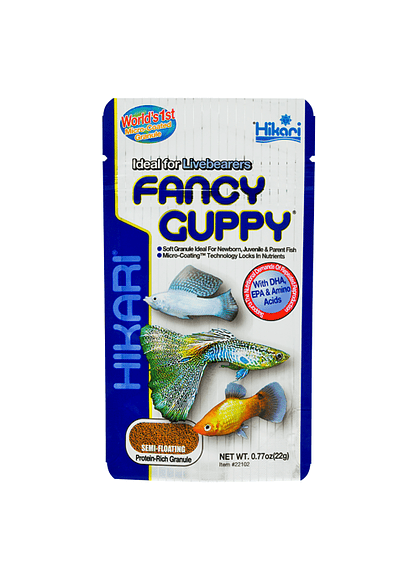 Hikari Fancy Guppy 22g (para peces vivíparos)