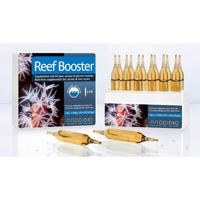 Prodibio, Reef Booster, Suplemento Corales 12 Ampollas