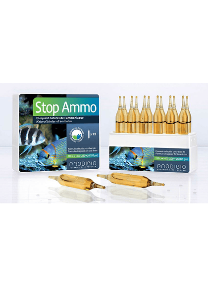 Prodibio, Stop Ammo, Atrapa Amonio Marinos 12 Ampollas