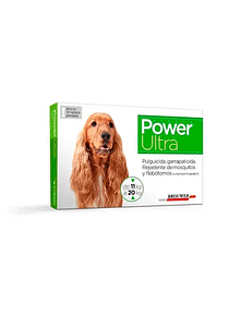Power Ultra 11 A 20 Kg Pipeta Perro Anti Pulgas Garrapatas