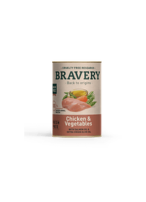 BRAVERY CHICKEN AND VEGETABLES DOG WET FOOD 290 GR