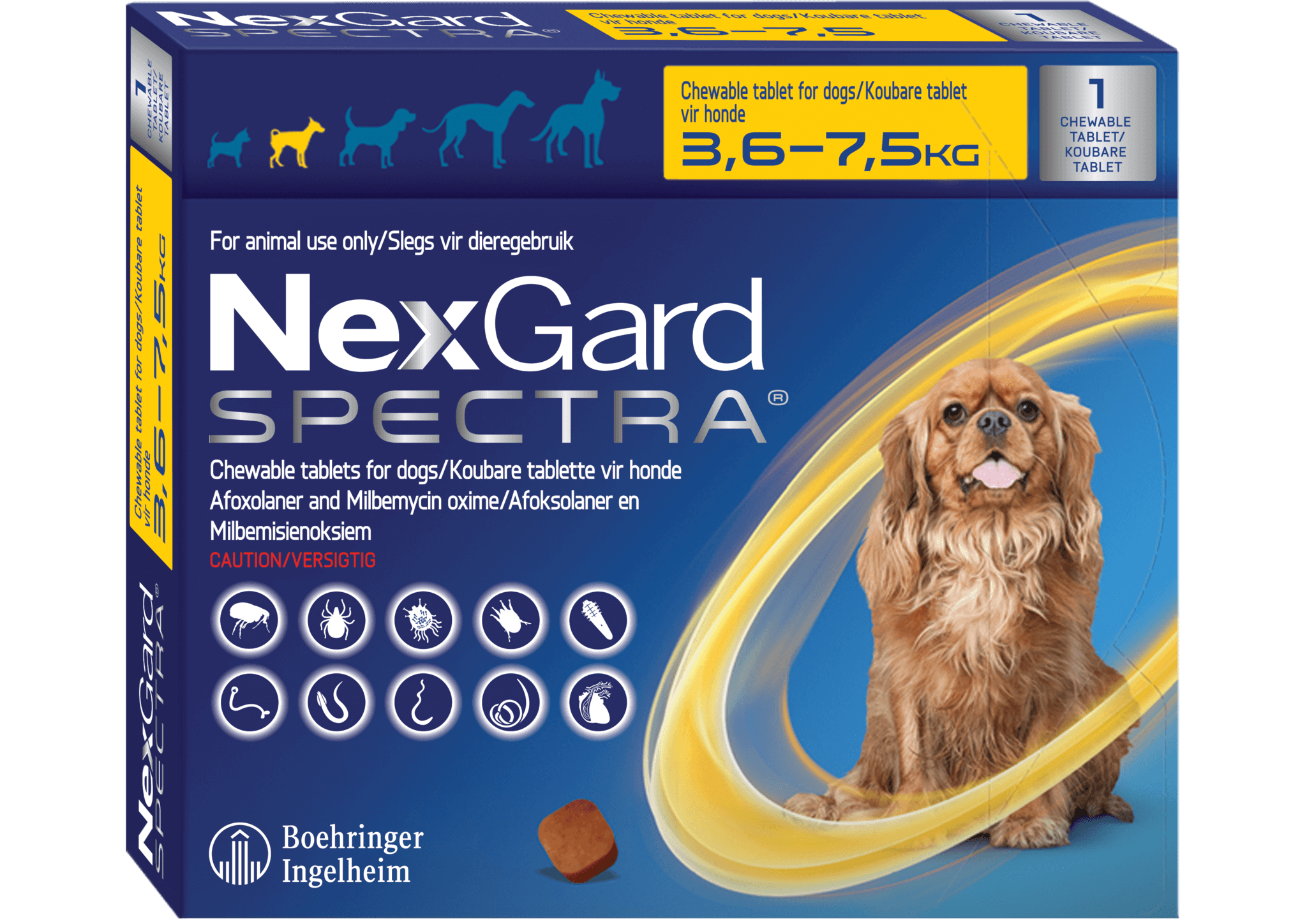 NexGard Spectra, Antiparasitario interno y Externo Perros de