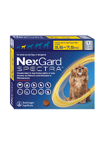 NexGard Spectra, Antiparasitario interno y Externo Perros de 3,6 a 7,5 Kg