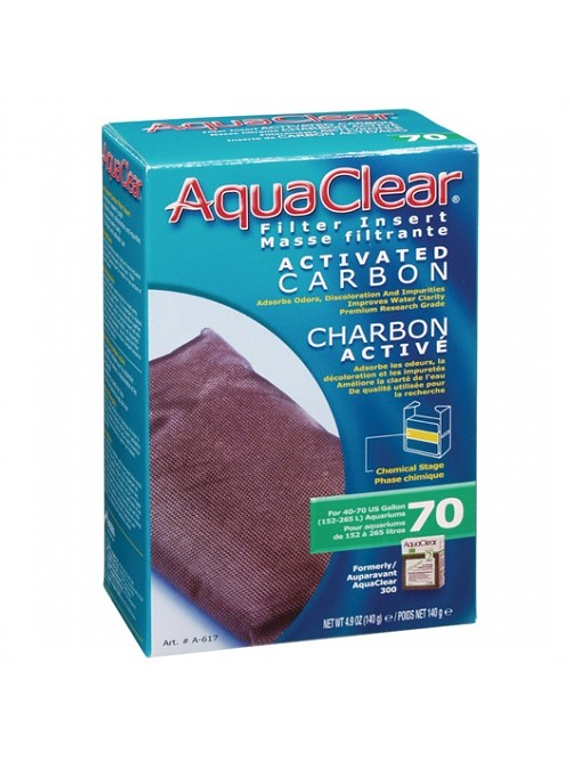 Repuesto Carbon Activado Filtro Mochila Aquaclear 70