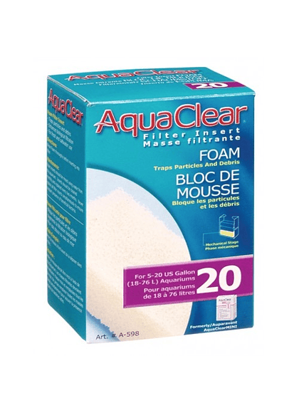 Repuesto Foam Esponja Filtro Mochila Aquaclear 20