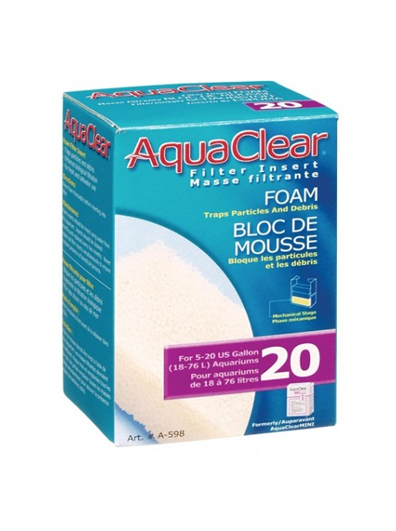 Repuesto Foam Esponja Filtro Mochila Aquaclear 20
