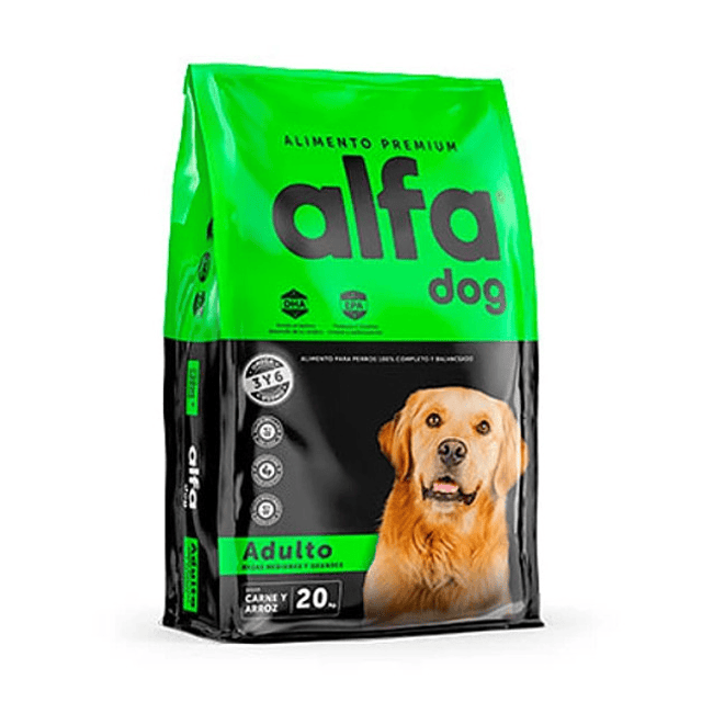 Alfa Dog Alimento Premium Perro Adulto 20 kg