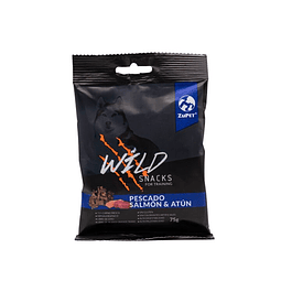 Wild Snack Salmon & Atún 75 gr para Entrenamiento o Juego