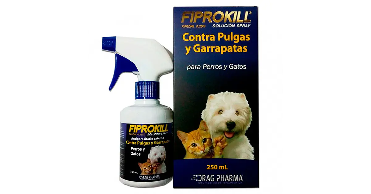 FiproKill Spray 250ml Antiparasitario Perros y Gatos