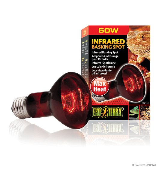 Exo Terra Ampolleta 50 watts Infrarroja Heat Glo - 