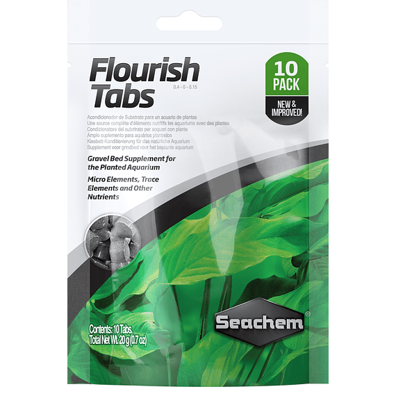 Seachem Flourish Tabs 10 unidades